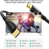 4K câble HDMI 7m(HDMI 2.0,18gbps) ultra rapide plaqué connecteur,retour Audio Ethernet,vidéo 4k@60hz Fullhd1080p 3D compatible H
