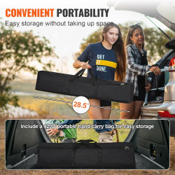 VEVOR Écran de Projection sur Pied Portable 100 pouces 16:9 HD Toile de Projection Double Face Anti-Plis Grand Angle de Vision a