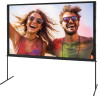 VEVOR Écran de Projection sur Pied Portable 100 pouces 16:9 HD Toile de Projection Double Face Anti-Plis Grand Angle de Vision a