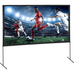 VEVOR Écran de Projection sur Pied 120 pouces 16:9 HD Toile de Projection Portable Double Face Anti-Plis Grand Angle de Vision a