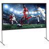 VEVOR Écran de Projection sur Pied 120 pouces 16:9 HD Toile de Projection Portable Double Face Anti-Plis Grand Angle de Vision a