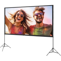 VEVOR Écran de Projection sur Pied Portable 120 pouces 16:9 HD Toile de Projection Double Face Anti-Plis Grand Angle de Vision a