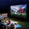VEVOR Écran de Projection avec Support 150" 381 cm Toile de Projection sur Pied HD 16:9 336x190 cm Écran de Projecteur en Alu Vi