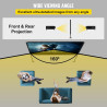 VEVOR Écran de Projection avec Support 150" 381 cm Toile de Projection sur Pied HD 16:9 336x190 cm Écran de Projecteur en Alu Vi