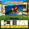 VEVOR Écran de Projection avec Support 150" 381 cm Toile de Projection sur Pied HD 16:9 336x190 cm Écran de Projecteur en Alu Vi