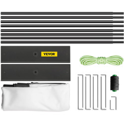 VEVOR Écran de Projection avec Support 150" 381 cm Toile de Projection sur Pied HD 16:9 336x190 cm Écran de Projecteur en Alu Vi