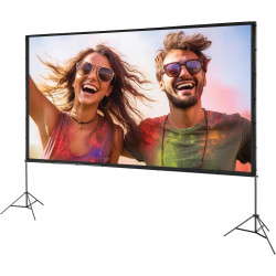 VEVOR Écran de Projection sur Pied Portable 150 pouces 16:9 HD Toile de Projection Double Face Anti-Plis Grand Angle de Vision a
