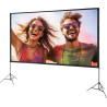 VEVOR Écran de Projection sur Pied Portable 150 pouces 16:9 HD Toile de Projection Double Face Anti-Plis Grand Angle de Vision a