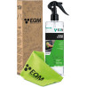 EQM - ECO-219 - Kit Nettoyant Écrans + Chiffon Microfibre - 500 ML - Format Premium - Compatible Tablette, Mobile, Ordinateur Po