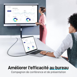 Acer Câble USB C vers HDMI 4K@60Hz, Cable Thunderbolt 4 3 Type C HDMI 2.0 Compatible avec iPhone 16 Plus Pro Max 15 MacBook Pro 