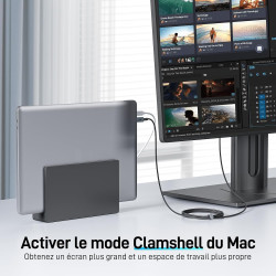 Acer Câble USB C vers HDMI 4K@60Hz, Cable Thunderbolt 4 3 Type C HDMI 2.0 Compatible avec iPhone 16 Plus Pro Max 15 MacBook Pro 