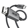 Acer Câble USB C vers HDMI 4K@60Hz, Cable Thunderbolt 4 3 Type C HDMI 2.0 Compatible avec iPhone 16 Plus Pro Max 15 MacBook Pro 