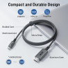 Acer Câble USB C vers HDMI 4K@60Hz, Cable Thunderbolt 4 3 Type C HDMI 2.0 Compatible avec iPhone 16 Plus Pro Max 15 MacBook Pro 