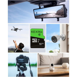 KEXIN Carte Micro SD 16 Go Lot de 5 Cartes Micro SDHC 16Go UHS-I C10 U1 5 Pièces MicroSD Carte TF Applicable pour Appareils Phot