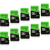 KEXIN 32Go Carte Micro SD Lot de 10 Cartes Mémoire MicroSD Vitesse allant jusqu'à 90 Mo/s U1 Carte Micro SDXC Carte TF pour pour