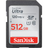 SanDisk Ultra 512Go SDXC Carte, jusqu'à 120 Mo/s, Classe 10, UHS-I, V10