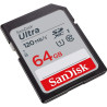 SanDisk Ultra 64GB SDXC Memory Card, Up to 120 MB/s, Class 10, UHS-I, V10