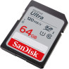 SanDisk Ultra 64GB SDXC Memory Card, Up to 120 MB/s, Class 10, UHS-I, V10