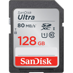 SanDisk Ultra 128GB SDXC Memory Card, Up to 120 MB/s, Class 10, UHS-I, V10