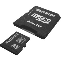 Patriot Memory Carte Mémoire Flash MicroSD LX Serie 16Go - PSF16GMDC10