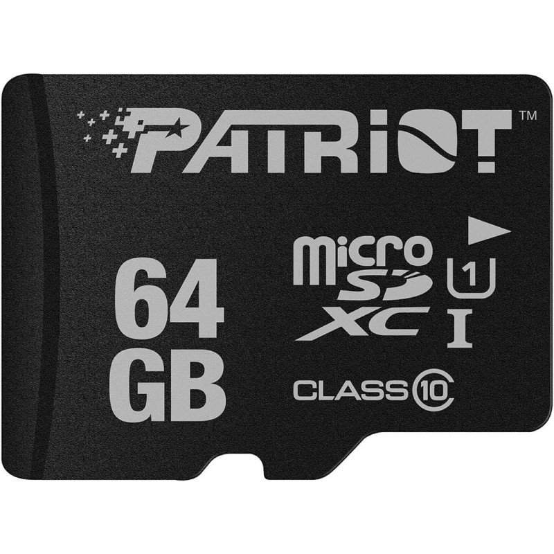 Patriot Memory Carte Mémoire Flash MicroSD LX Serie 64Go - PSF64GMDC10