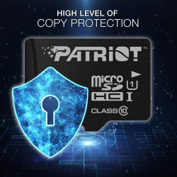 Patriot Memory Carte Mémoire Flash MicroSD LX Serie 64Go - PSF64GMDC10