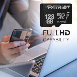 Patriot Memory Carte Mémoire Flash MicroSD LX Serie 128Go - PSF128GMDC10