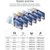 Netac 6 Paquets 64Go Carte Mémoire Micro SDHC A1, U3, UHS-I，C10, V30 Vitesse Jusqu'à 100/30 Mo/Sec (R/W) pour Smartphone, Appare