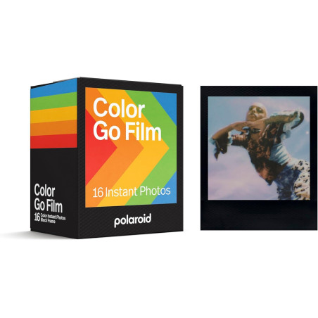 Polaroid 6211 Film couleur pour Go - paquet de deux - cadre noir, 16 films (2x8) (l'emballage peut varier)