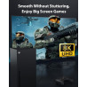 Stouchi Câble 1.2m, 8K Ultra HD 48Gbps Haute Vitesse 8K60 4K120 144Hz RTX 3080 eARC HDR10 4:4:4 HDCP 2.2&2.3 Dolby HDMI 2.1 Comp
