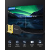Stouchi Câble Ultra Fin 8K 0,5m, CâbleHyper Fin,Câble HDMI 8K Extrêmement Flexible,Prend en Charge 10K 8K120 4K120 144Hz,eARC HD