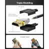 Stouchi Câble Ultra Fin 8K 0,5m, CâbleHyper Fin,Câble HDMI 8K Extrêmement Flexible,Prend en Charge 10K 8K120 4K120 144Hz,eARC HD