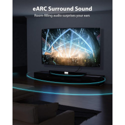Stouchi Câble HDMI 2.1 8K 0.5M, Ultra HD 48Gbps Haute Vitesse 8K60 4K120 144Hz RTX 3080 eARC HDR10 4:4:4 HDCP 2.2&2.3 Dolby Comp