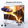 Uvert câble usb c vers hdmi 4k 60hz 18gbps compatible avec macbook m3 m2 m1 ipad air iphone 17 pro max air iphone 16 plus pro ma