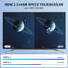 Câble HDMI 2M (4K@60Hz 18 Gbit/s) Connecteurs Plaqués or Ultra Haut Débit, Compatible avec Blu-ray,Playstation, Ordinateur Porta