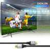 Câble HDMI 3M (4K@60Hz 18 Gbit/s) Connecteurs Plaqués or Ultra Haut Débit, Compatible avec Blu-ray,Playstation, Ordinateur Porta