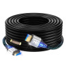 Câble HDMI 25M (4K@60Hz 18 Gbit/s) Connecteurs Plaqués or Ultra Haut Débit, Compatible avec Blu-ray,Playstation, Ordinateur Port