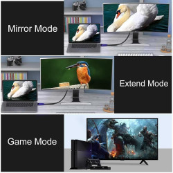 8K Câble HDMI 2m, câble 2.1 HDMI haute vitesse 48Gbps 8K@60Hz 4K@120Hz, HDCP 2.2&2.3 Compatible avec Roku TV/PC/Monitor Projecte