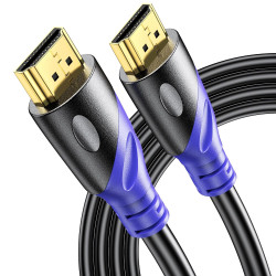 8K Câble HDMI 0.5m, câble 2.1 HDMI haute vitesse 48Gbps 8K@60Hz 4K@120Hz, HDCP 2.2&2.3 Compatible avec Roku TV/PC/Monitor Projec