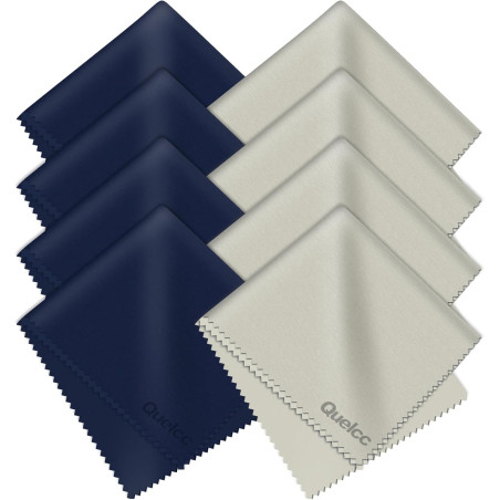 8 PCS Chiffons Microfibre de Nettoyage, Doux Chiffons de Chiffon de Nettoyant Lunettes lavables et Réutilisables pour Lunettes,p