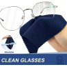 8 PCS Chiffons Microfibre de Nettoyage, Doux Chiffons de Chiffon de Nettoyant Lunettes lavables et Réutilisables pour Lunettes,p