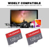 Carte mémoire 128GB Micro Memory Card Classe 10 avec Adaptateur SD - Carte TF Haute Vitesse pour Tablette/téléphone Mobile/Appar