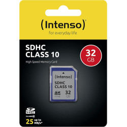 Intenso 3411480 Carte mémoire SDHC 32 Go Classe 10