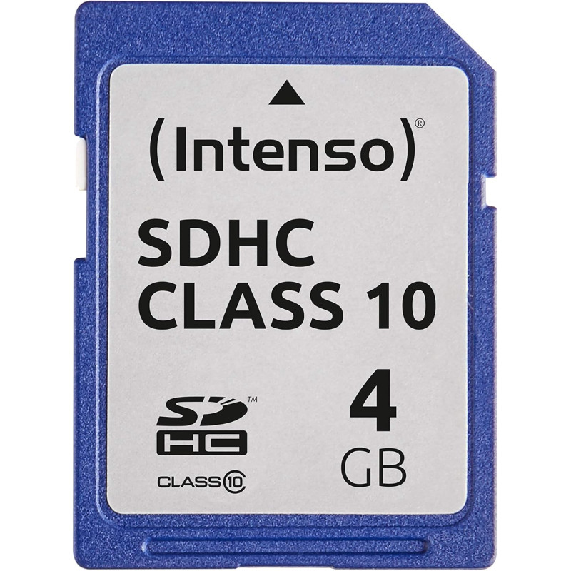 Intenso 4GB SDHC Carte mémoire SDHC 4 Go Classe 10 , Bleu