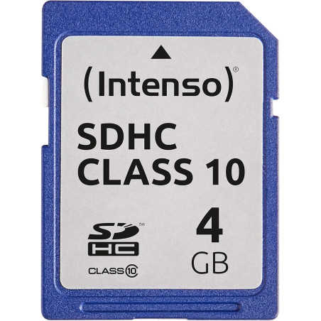Intenso 4GB SDHC Carte mémoire SDHC 4 Go Classe 10 , Bleu