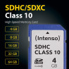 Intenso 4GB SDHC Carte mémoire SDHC 4 Go Classe 10 , Bleu
