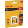 Kodak - Carte SD 16 Go UHS-I U1 V10 SDHC/XC - Carte Mémoire - Vitesse de Lecture 85MB/s Max - Vitesse d'Écriture 25MB/s Max - St
