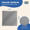 Chiffon Microfibre pour Lunettes et écrans – Gris 8 pièces 20 x 20 cm Extra Doux, nettoyant Lunettes de Vue Lunettes, Appareil P