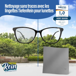 Chiffon Microfibre pour Lunettes et écrans – Gris 8 pièces 20 x 20 cm Extra Doux, nettoyant Lunettes de Vue Lunettes, Appareil P