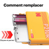 KODAK ICRG260 – Cartouche photo 4PASS avec papier 60 tirages 5,3x8,6 cm, Compatible Mini Shot 2, Mini Shot 2 Retro, Mini 2, Mini